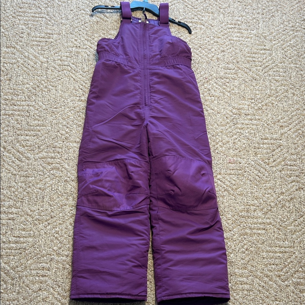Falls Creek XL 14/16 Youth Girls Insulated Snow Bibs EUC Worn Once